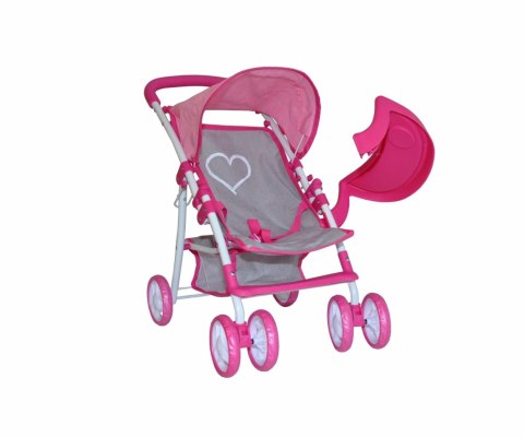 Wózek dla lalek Kate Prestige Pink EMP