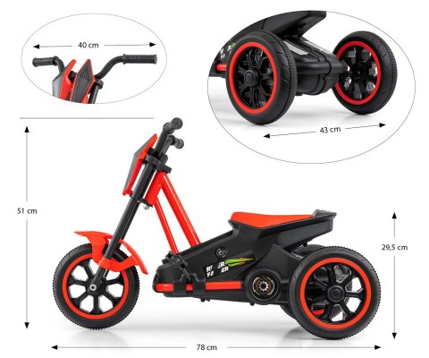 Milly Mally Gokart na pedały Rider Red EMP