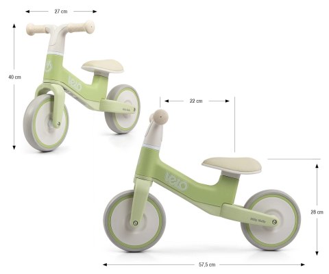 Milly Mally Rowerek Biegowy Velo Green 18m+ EMP