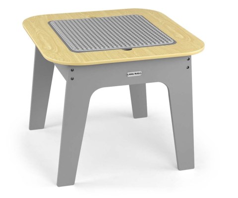 Milly Mally Zestaw mebli Olaf Blocks - Stolik i dwa krzesełka Dark Grey EMP