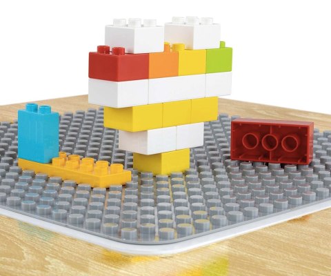 Milly Mally Zestaw mebli Olaf Blocks - Stolik i dwa krzesełka White EMP
