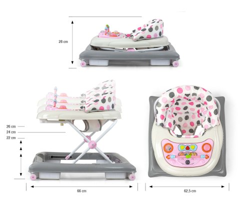 Chodzik dla Dziecka Patrol Pastel Dots EMP