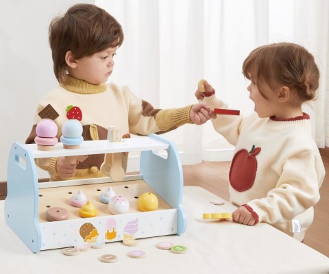 Drewniana Mini Lodziarnia Cukiernia dla dzieci, Viga, wiek 3+ EMP