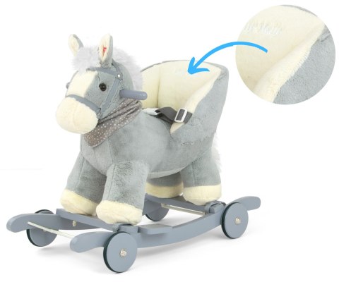 Konik na biegunach dla rocznego dziecka Milly Mally Polly Gray