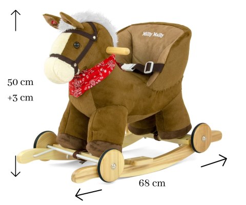 MILLY MALLY 2193 Koń Polly Dark Brown EMP
