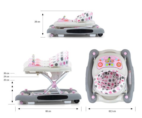 Milly Mally Chodzik dla Dziecka Patrol Plus Pastel Dots EMP