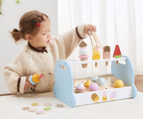 Drewniana Mini Lodziarnia Cukiernia dla dzieci, Viga, wiek 3+