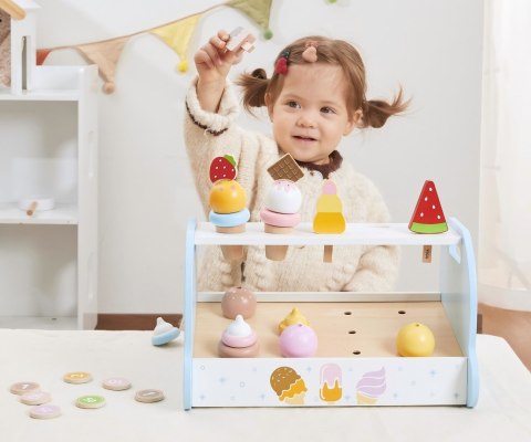 Drewniana Mini Lodziarnia Cukiernia dla dzieci, Viga, wiek 3+