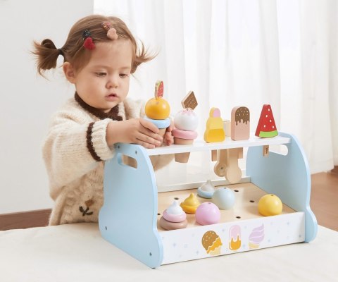 Drewniana Mini Lodziarnia Cukiernia dla dzieci, Viga, wiek 3+
