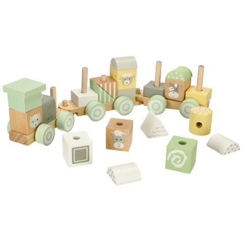 Ciuchcia drewniana dla dziecka dla 3 latka