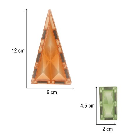 Klocki magnetyczne dla dzieci- klocki konstrukcyjne świecące 90 el. wiek 3+