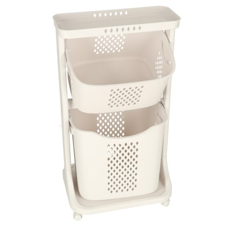 Koszyczki na zabawki, plastikowy kosz na ubrania organizer jeżdżący