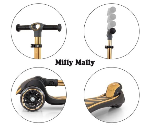 MILLY MALLY 5924 Hulajnoga SCOOTER Boogie golden