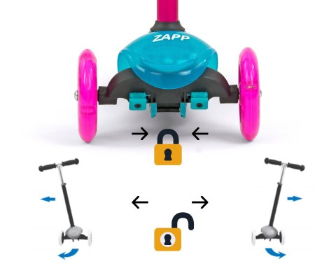 MILLY MALLY Hulajnoga SCOOTER Zapp szary