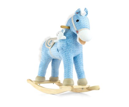 Konik na biegunach dla dzieci, interaktywny Milly Mally Pony Blue wiek 18m+