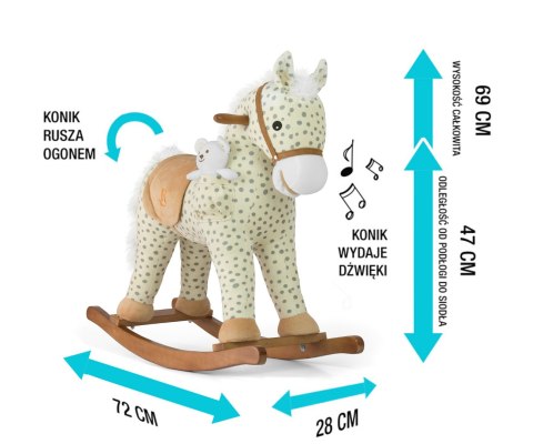 Koń Pony Gray Dot Koń Pony Gray Dot