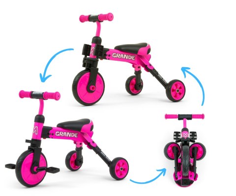 Rowerek 2w1 Grande Pink 12m+