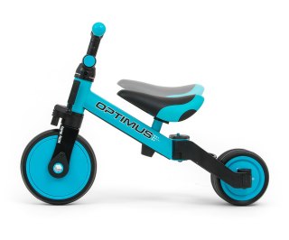 Rowerek 3w1 Milly Mally Optimus - trójkołowy biegowy dla dziecka 12m+ Nieb