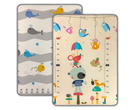 Mata piankowa zwijana do zabawy i raczkowania 120 x 178 cm Bear and Whales, 0m+
