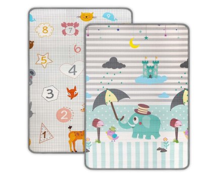 Mata piankowa zwijana Kinder Digits and Elephant wiek 0m+