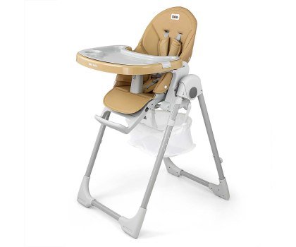 Krzesełko do karmienia regulowane, wiek 6m+, Milly Mally Bueno Beige