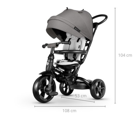 Qplay Rowerek Trójkołowy New Prime Grey Qplay Rowerek Trójkołowy New Prime Grey