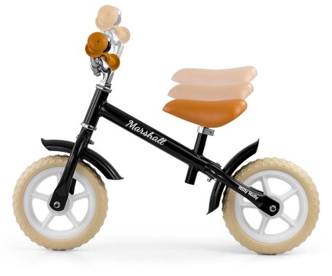 Rowerek biegowy Milly Mally Marshall dla 2 latka, koła EVA, Czarny