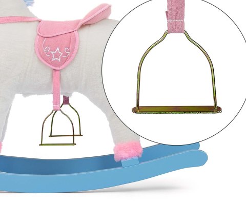 Konik na biegunach dla dzieci grający, Milly Mally Łatek Unicorn wiek 18m+