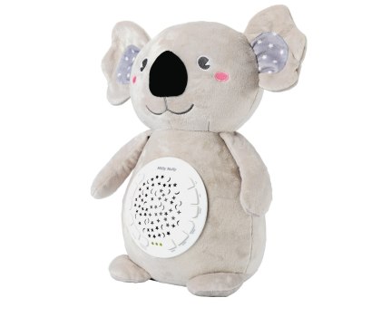 Maskotka usypiacz dla dziecka + projektor gwiazd dla dzieci - Miś Koala 0m+