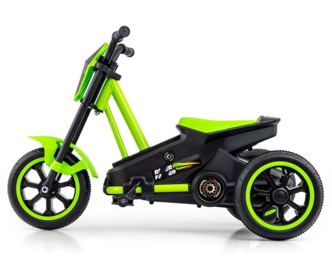 Gokart na pedały dla dzieci trzykołowy Rider Zielony Milly Mally wiek 3+