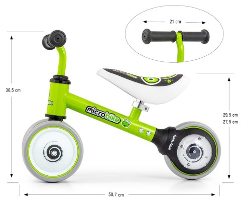 Pojazd Jeździk dla dziecka, lekki stabilny, Żaba Micro Milly Mally 18m+