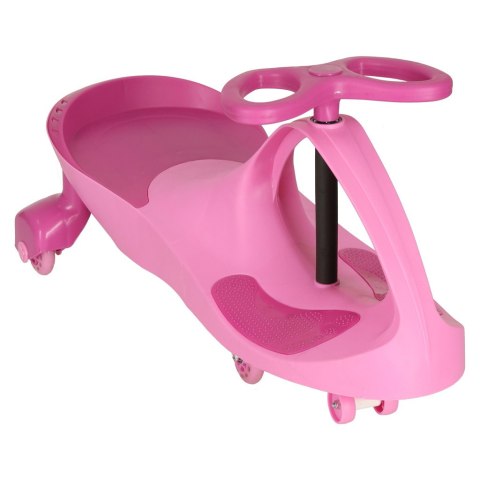 Jeździk grawitacyjny dla dzieci, świecące koła LED, różowy, wiek 3+