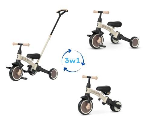 Qplay Rowerek Trójkołowy Stager 3w1 Brown wiek 2+
