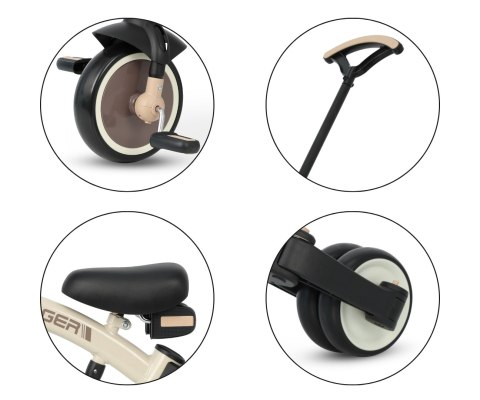 Qplay Rowerek Trójkołowy Stager 3w1 Brown wiek 2+
