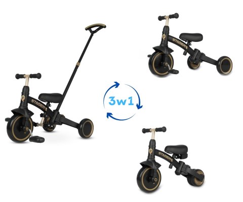 Qplay Rowerek Trójkołowy Stager 3w1 Platinum wiek 2+ Qplay Rowerek Trójkołowy Stager 3w1 Platinum wiek 2+
