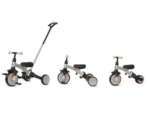 Qplay Rowerek Trójkołowy Stager 3w1 Silver wiek 2+