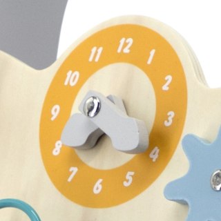 Chodzik Pchacz drewniany dla dziecka + tablica manipulacyjna, Viga 18m+