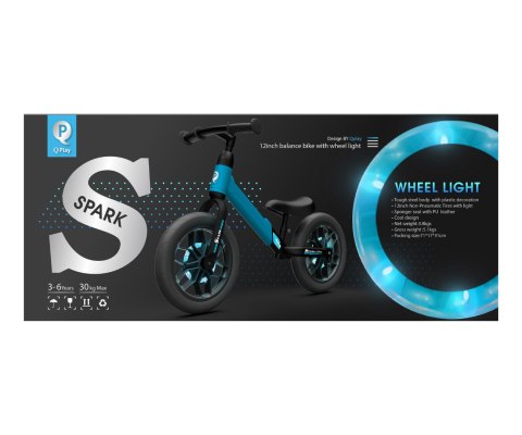 Qplay Rowerek Biegowy Spark Blue wiek 3+ Qplay Rowerek Biegowy Spark Blue wiek 3+