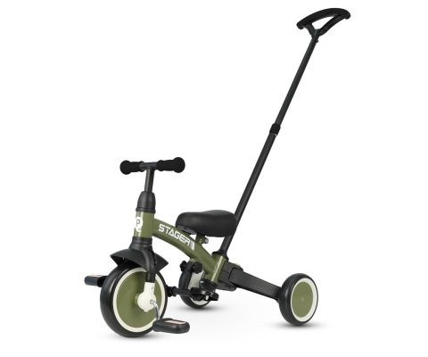 MILLY MALLY 6277 Rowerek trójkołowy Stager 3w1 green