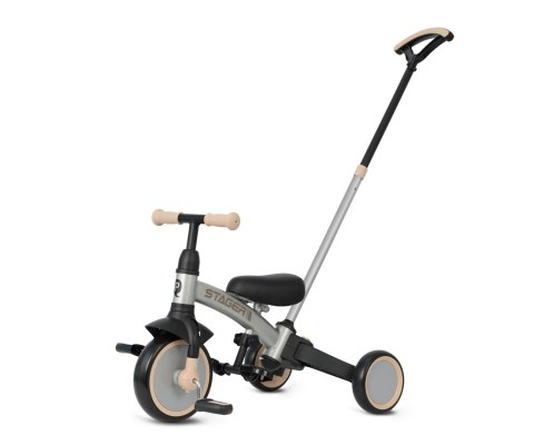 MILLY MALLY 6280 Rowerek trójkołowy Stager 3w1 silver