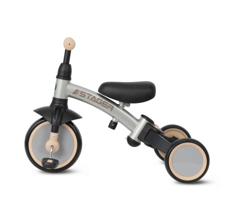 MILLY MALLY 6280 Rowerek trójkołowy Stager 3w1 silver